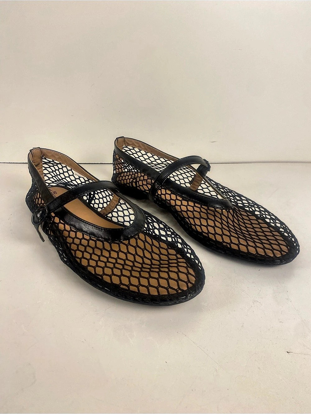No Boundaries Mesh Mary Jane Black Sandals Size 11